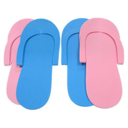 Тапочки с открытым мысом на жесткой основе спанбонд/изолон