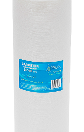 Салфетка 30*20 рулон White line белый